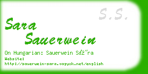 sara sauerwein business card